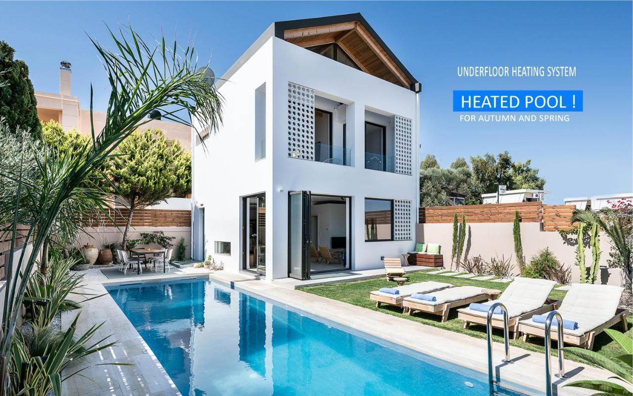 Fos Villa, A Luxe House With Private Heated Pool Galatás Buitenkant foto